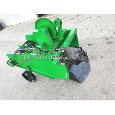 Картоплекопалка транспортерна КМТ-1-44 для мототрактора, мотоблока. Найдовший ланюговий транспортер, усилена рама, зміщений центр